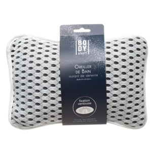 Oreiller de bain fixation ventouse