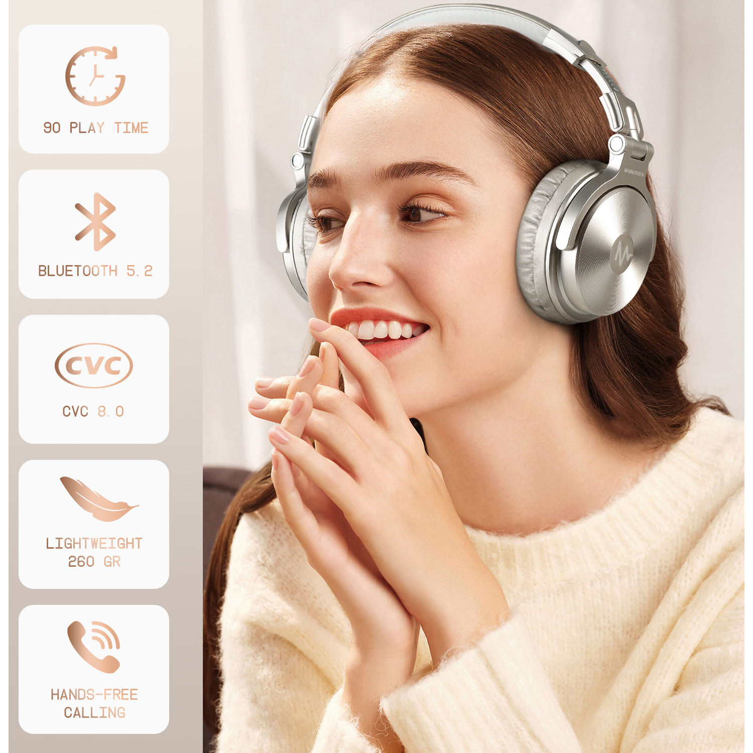 MAGNUSSEN H7 HEADPHONES en color Plateado