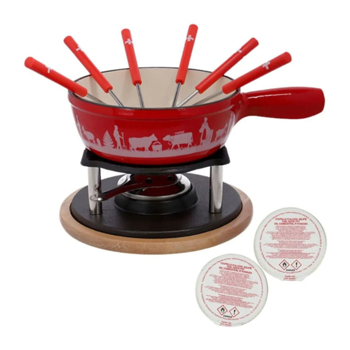 Service à fondue au fromage pour 6 personnes Rotel Swiss Tradition