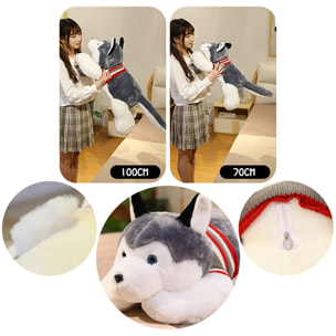 Cuscino extra-morbido e soffice design Husky 100cm.