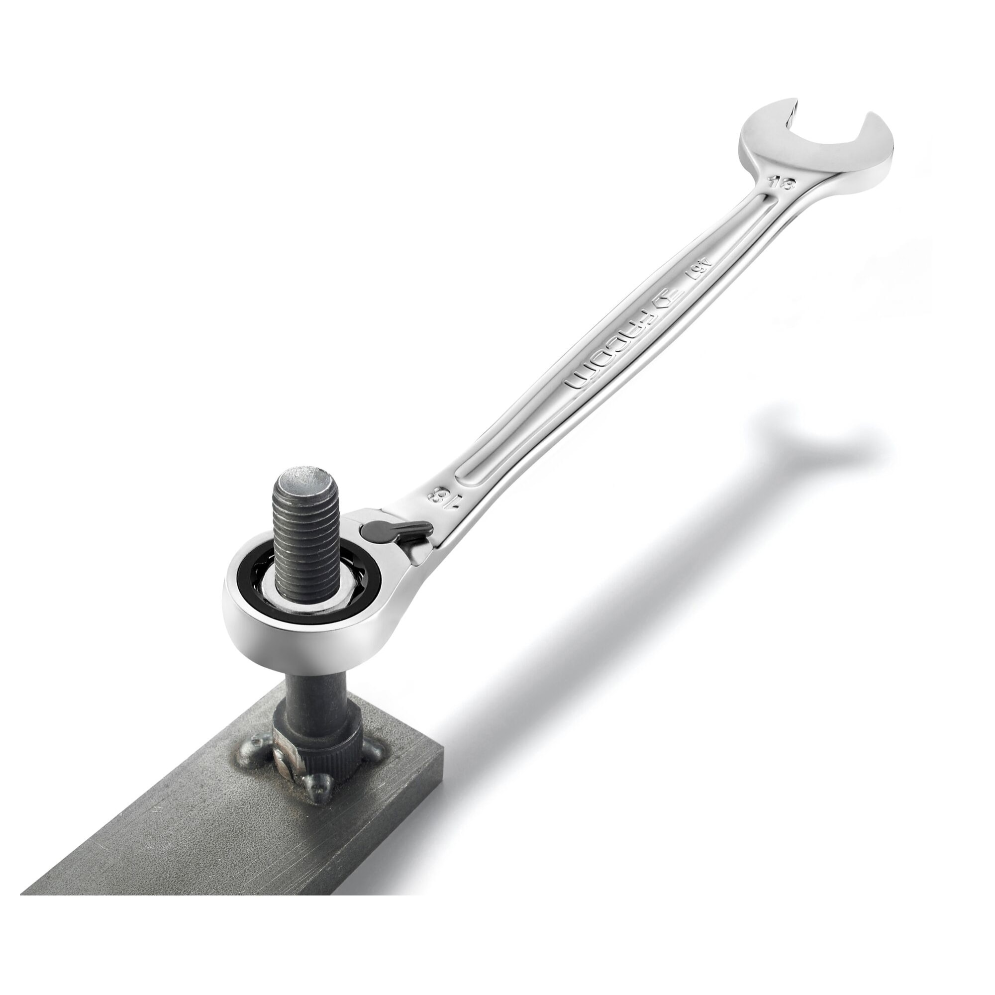 Clé Mixte à Cliquet Plate 10 mm - Compact Et Réversible Par Levier