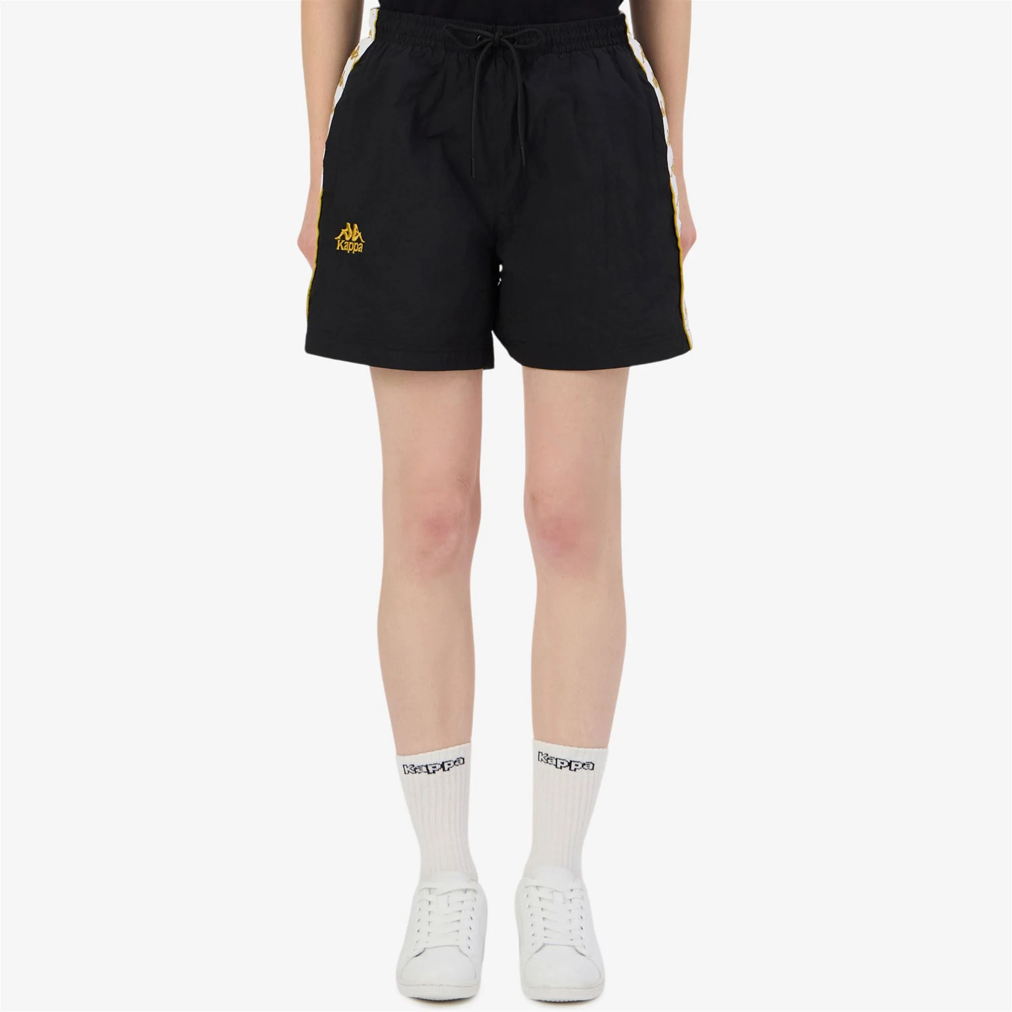 Kappa - Pantaloni Corti Donna Nero - 222 Banda Nana