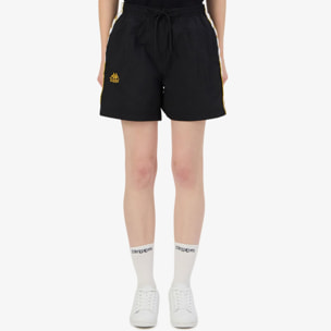 Kappa - Pantaloni Corti Donna Nero - 222 Banda Nana