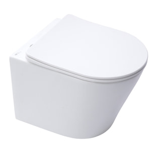 Pack WC bâti-autoportant + WC SAT infinitio sans bride fixations invisibles + Abattant softclose + Plaque blanche/chrome