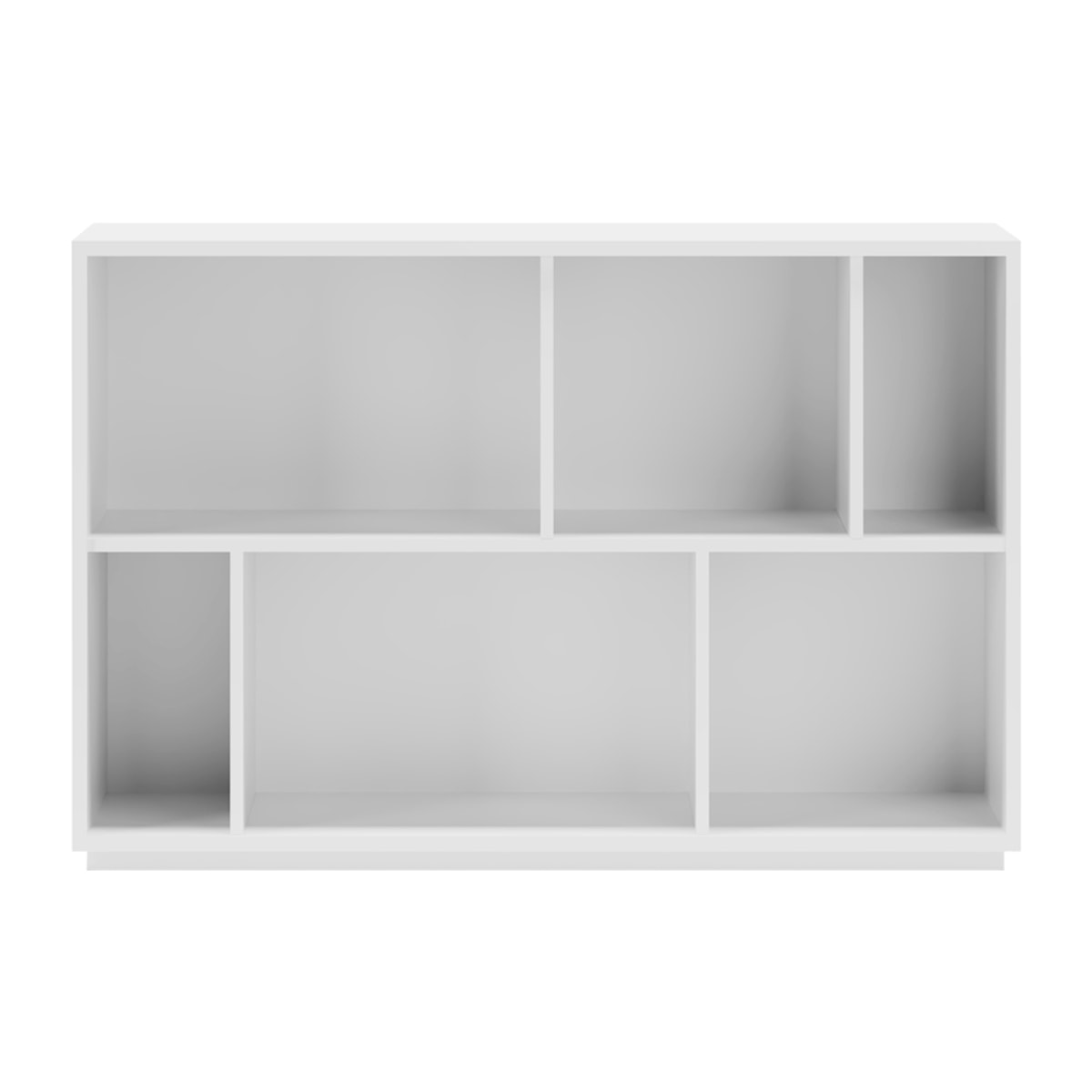 Estantería librería Nack melamina blanco 80x119x32 cm