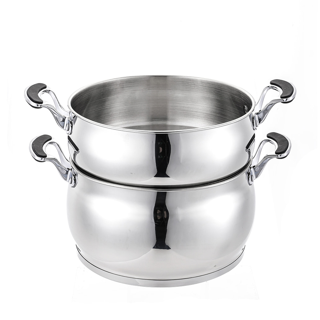 Couscoussier - acier inoxydable 18/8 - argenté