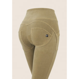 Pantaloni WR.UP vita alta lunghezza 7/8 effetto vissuto