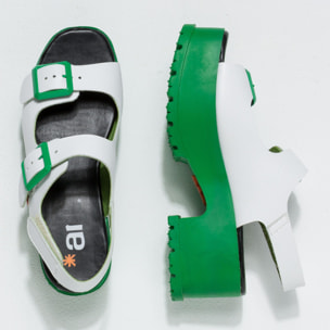 Sandalias con tacón 1821S NAPPA MULTI GREEN/ MANCHESTER color Multi green