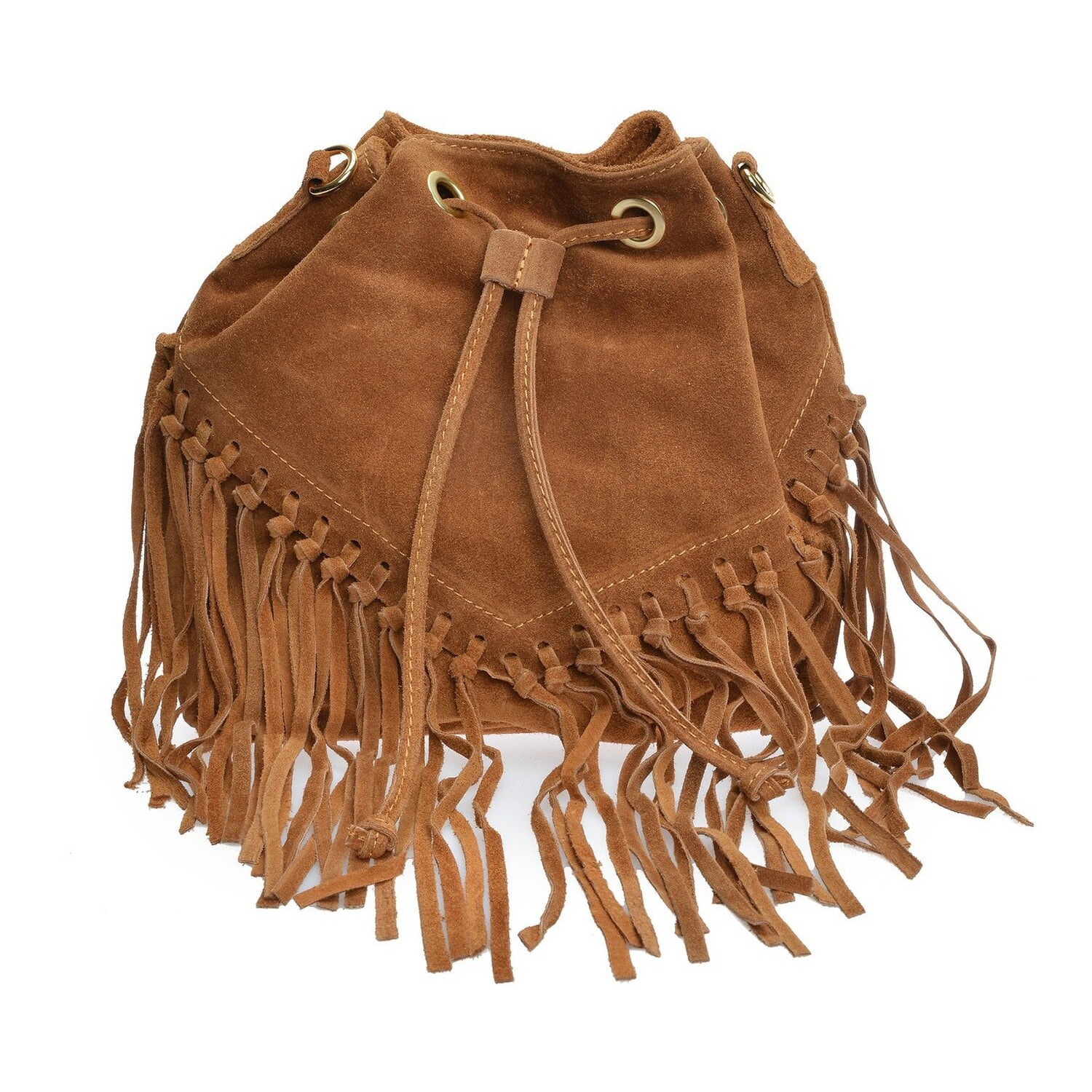 Borsa a tracolla Anna Luchini Cammello