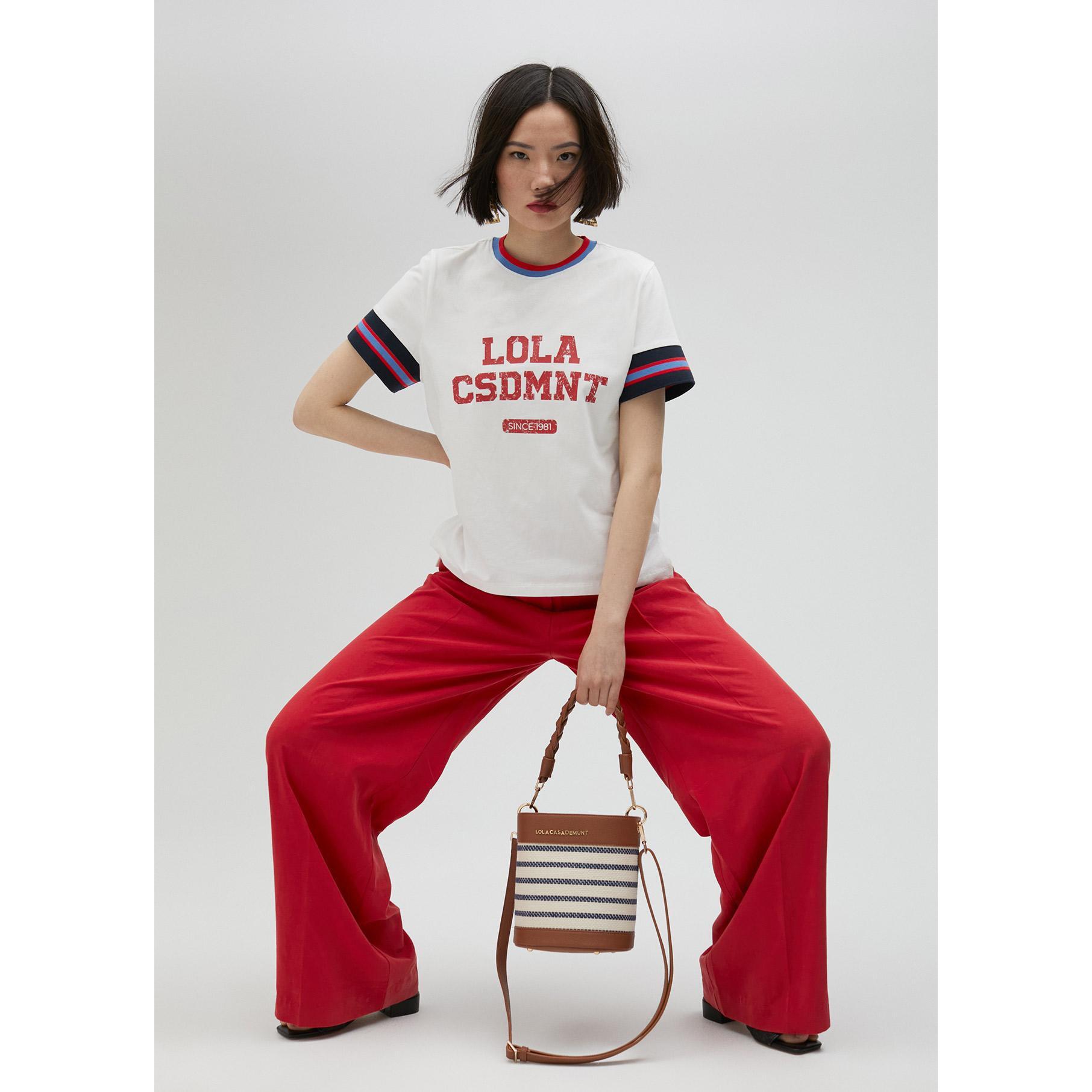 Maglietta maniche a righe tricolori