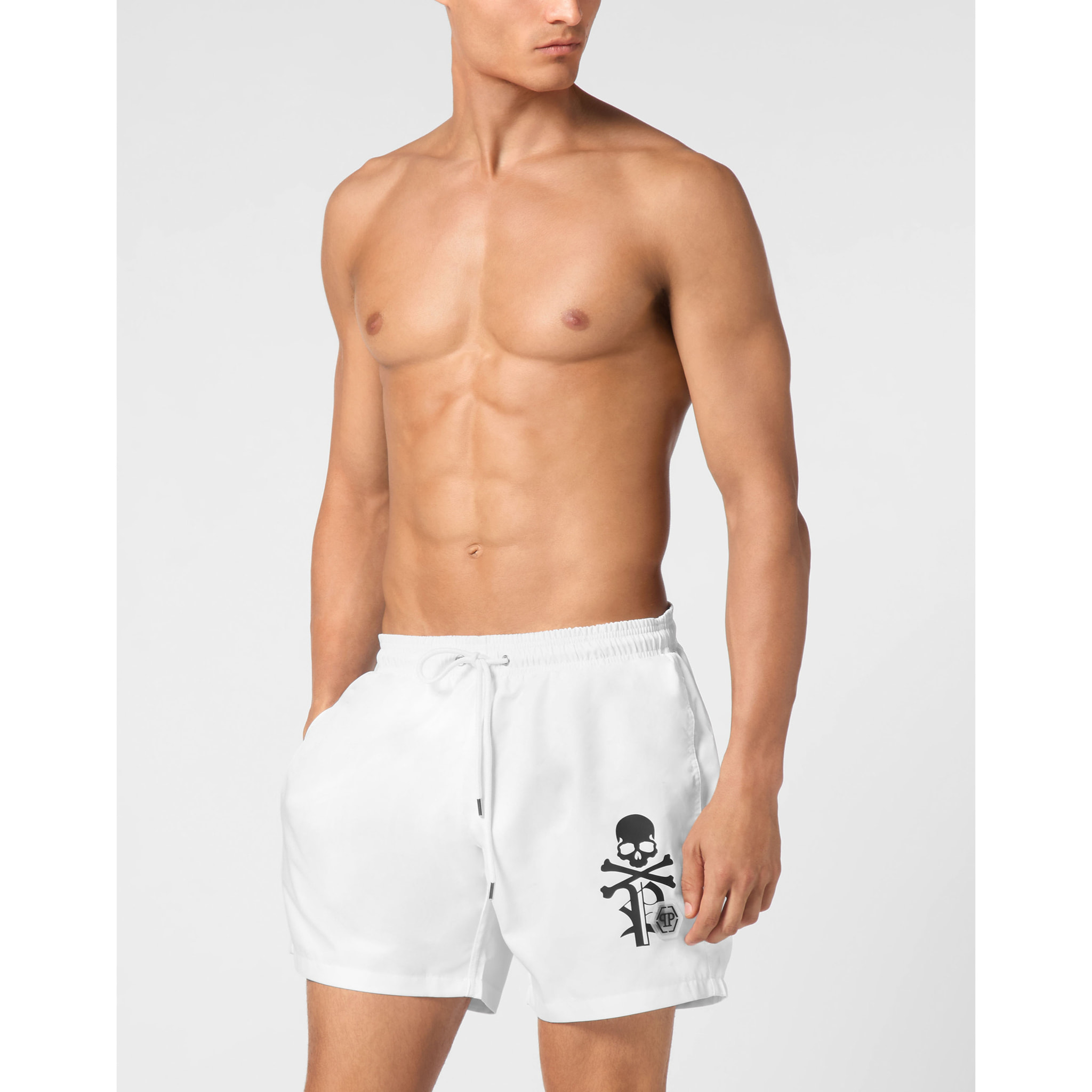 PHILIPP PLEIN Swim Trunks SKULL&BONES