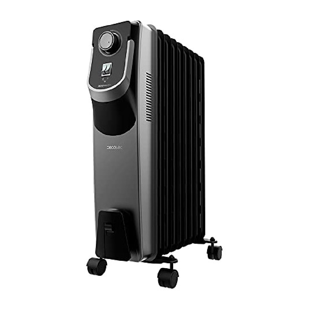 Radiador Eléctrico de Aceite ReadyWarm 9000 Space 360 Black. 9 Módulos, Bajo Con