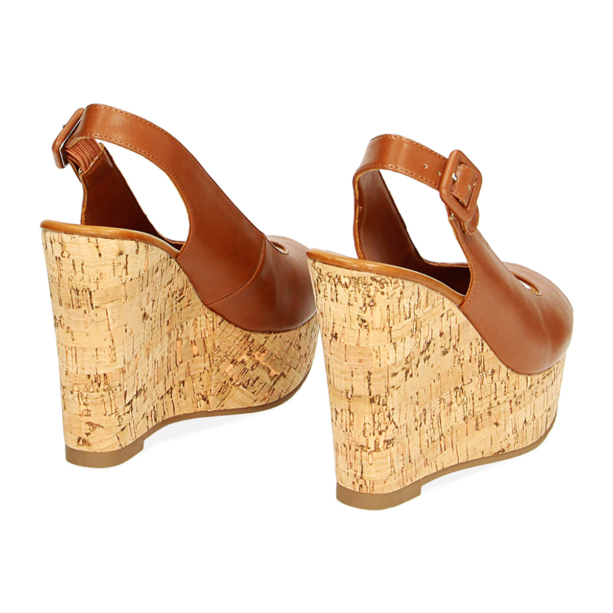 Cuñas de mujer marrones