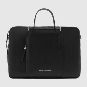 Piquadro Borsa da lavoro espandibile in pelle con scomparto per pc e iPad®, protezioni antiurto e RFID