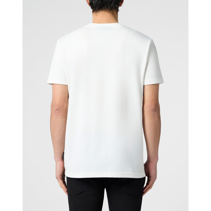 PHILIPP PLEIN Round Neck T-Shirt Teddy Tennis Patch