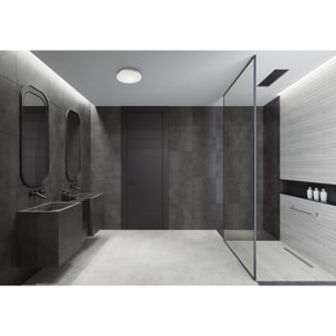 LEDS C4 Baño IP44 Circle LED 22.4 Blanco cálido - 3000K ON-OFF Cromo 1191lm