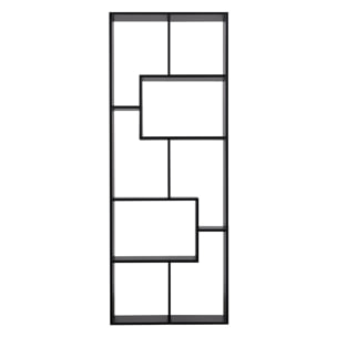 Bibliothèque 8 étagères multiformes noire JANE