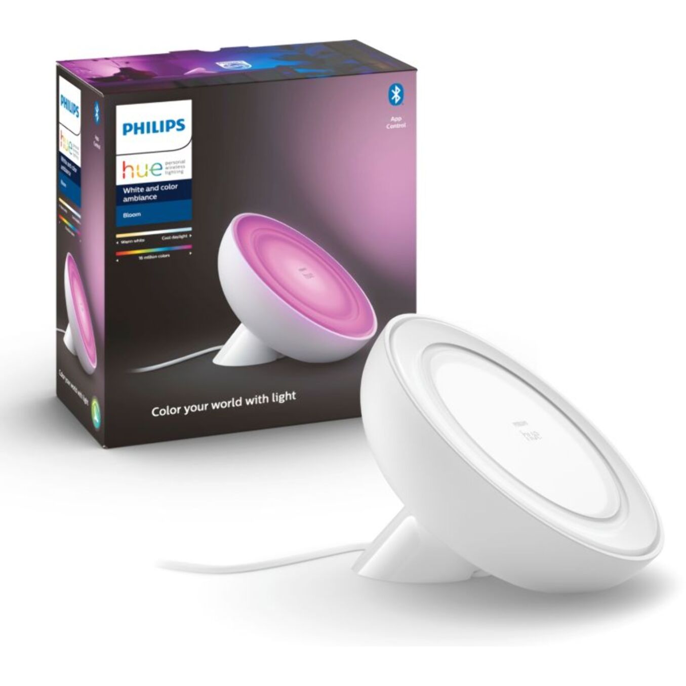 Lampe connectée PHILIPS HUE Bloom White&Color Ambiance