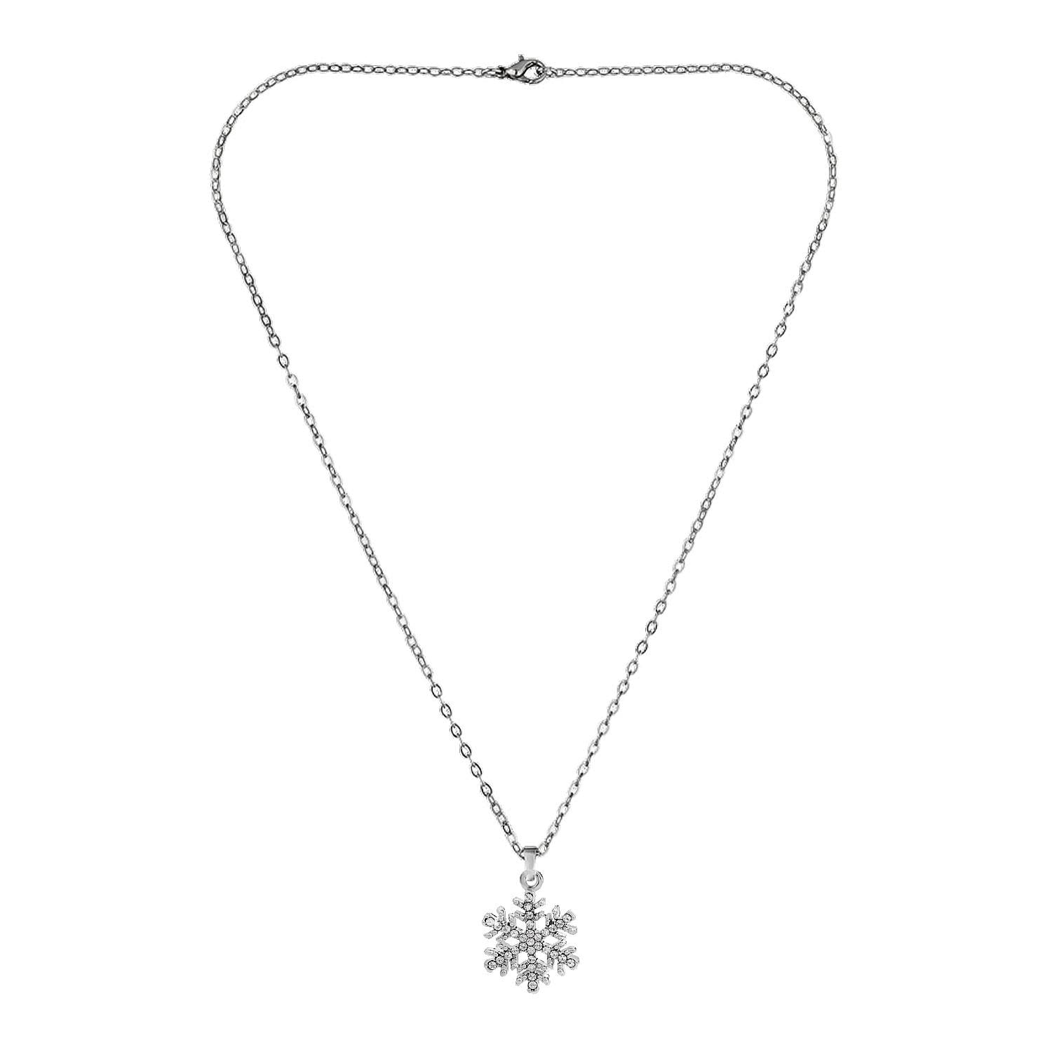 Collar Snowflake adornado con cristales de Swarovski