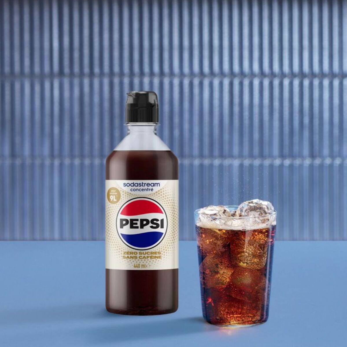 Concentré SODASTREAM Pepsi zéro caféine zéro sucres 440mL