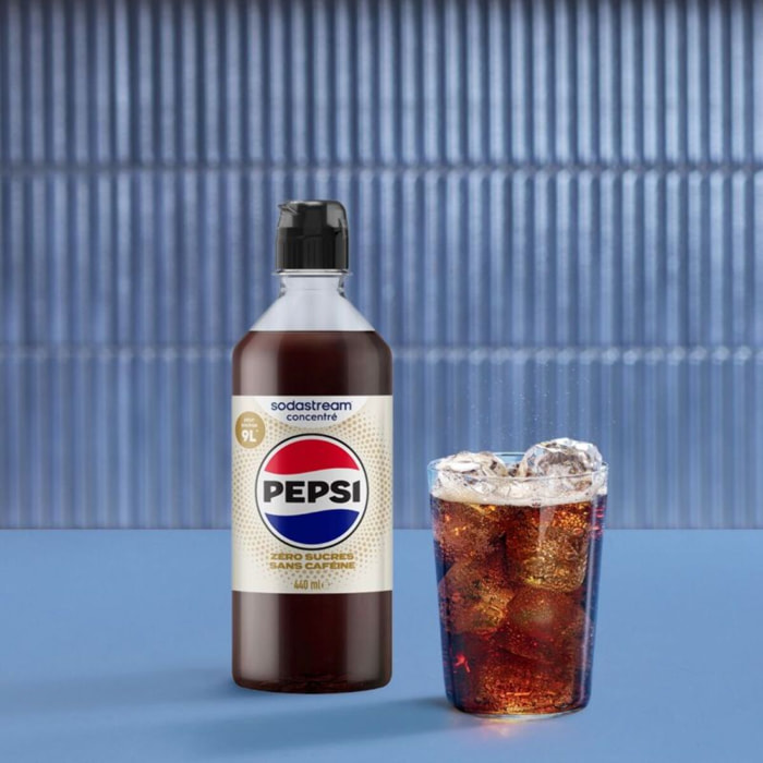 Concentré SODASTREAM Pepsi zéro caféine zéro sucres 440mL