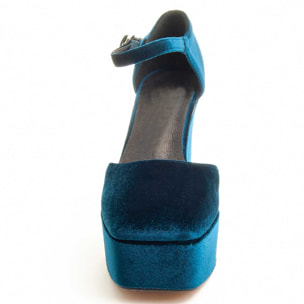 Zapatos de Tacón - Azul - Altura: 10 cm