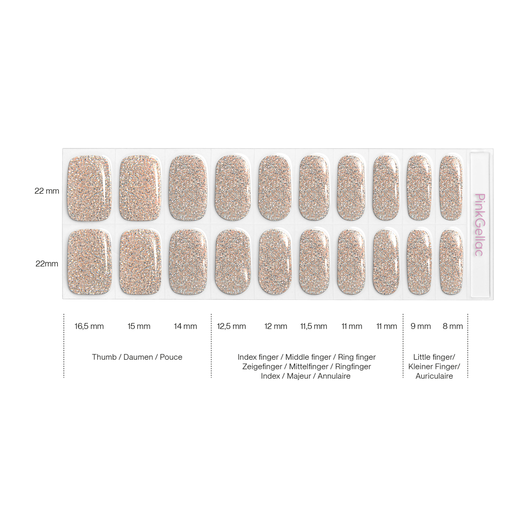 Stickers gel - 0016 Champagne Sparkle