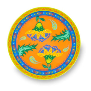 Set de 6 assiettes apéritif en porcelaine Excelsa – Gipsy Soul, multicolore