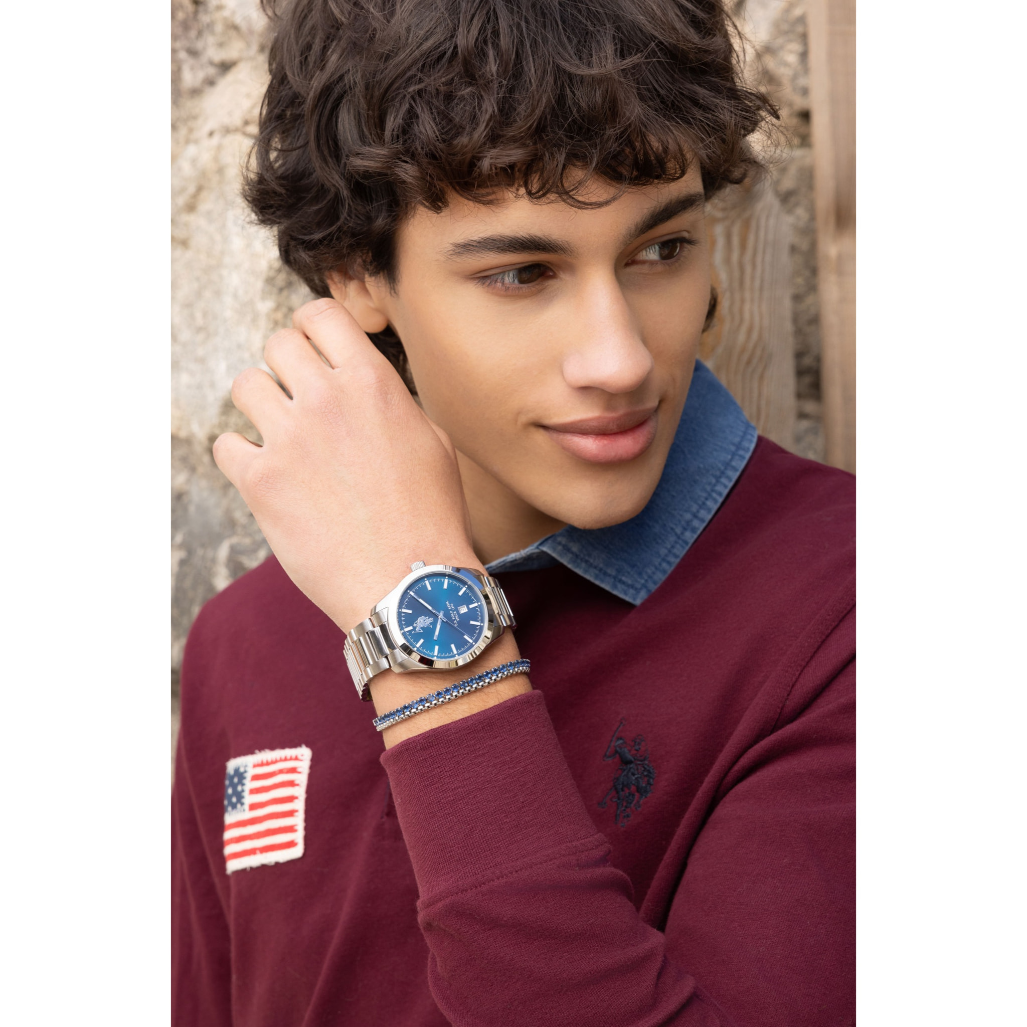 Bracciale U.S. Polo Assn. In acciaio