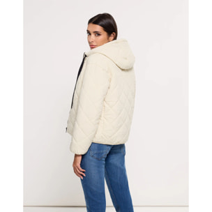 Chaqueta con Capucha Beige - Dumosa