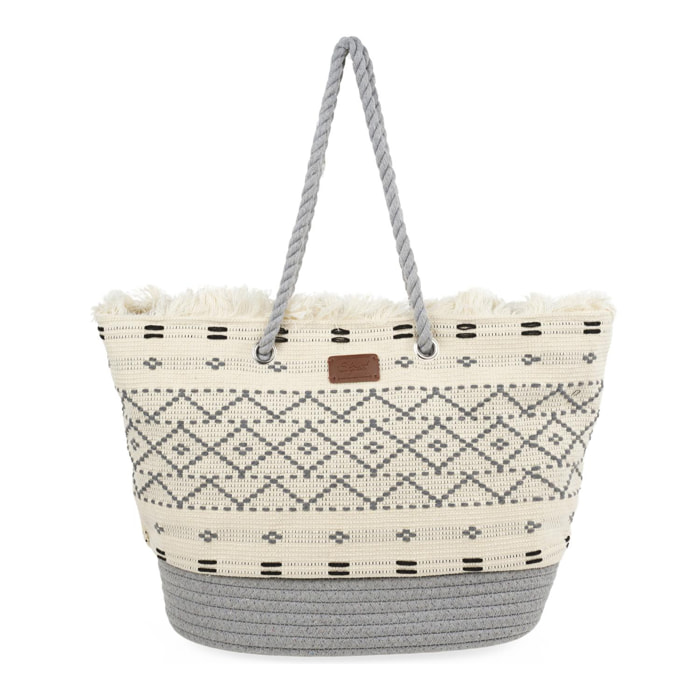 Bolso De Playa Skpat Savona Gris