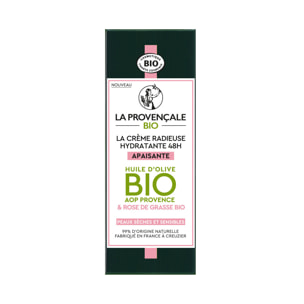 La Provençale La Crème Radieuse Apaisante Hydratante 48h 50ml