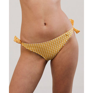 Braga de bikini clásica con lazos de cuadros vichy