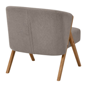 Fauteuil - HOME DECO FACTORY - Cotelet Jules - Confortable - Épuré - Marron