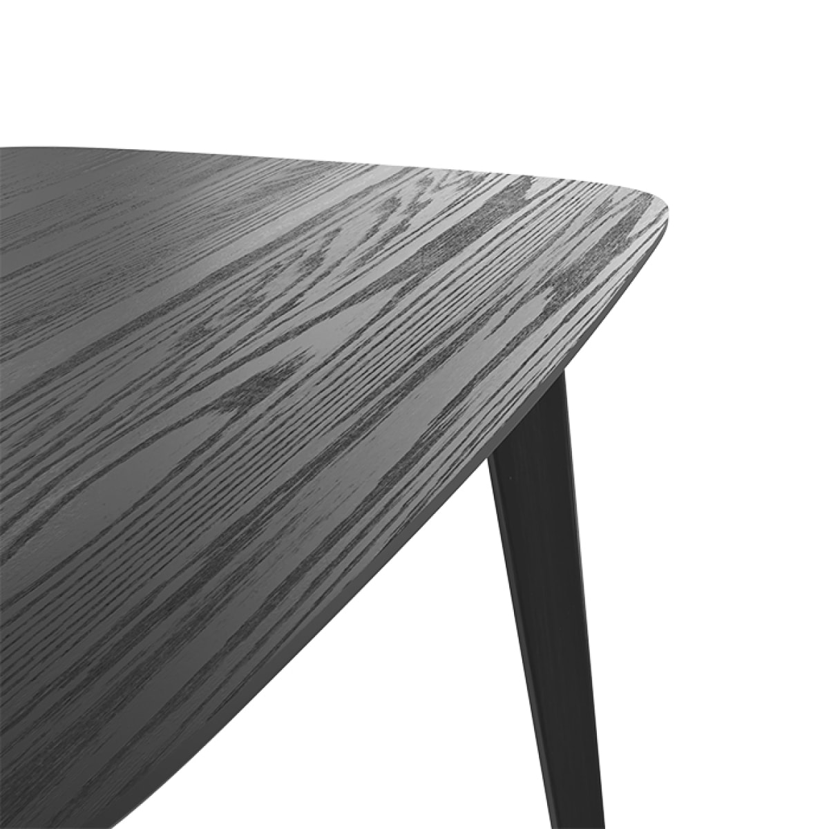 Table rectangulaire 4 personnes en bois noir 120 cm - Oman