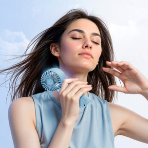 Ventilador portátil JB3. 3 velocidades y batería recargable de 500mAh. Diseño ligero, compacto y ergonómico.