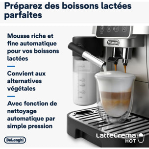 Expresso Broyeur DELONGHI FEB22.82.SB Magnifica Start Argent