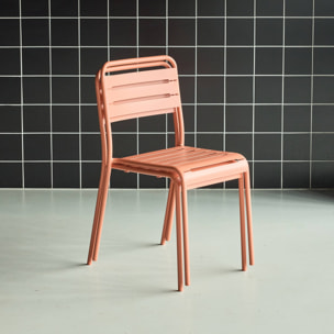 Chaise de jardin acier (lot de 2) AMÉLIA