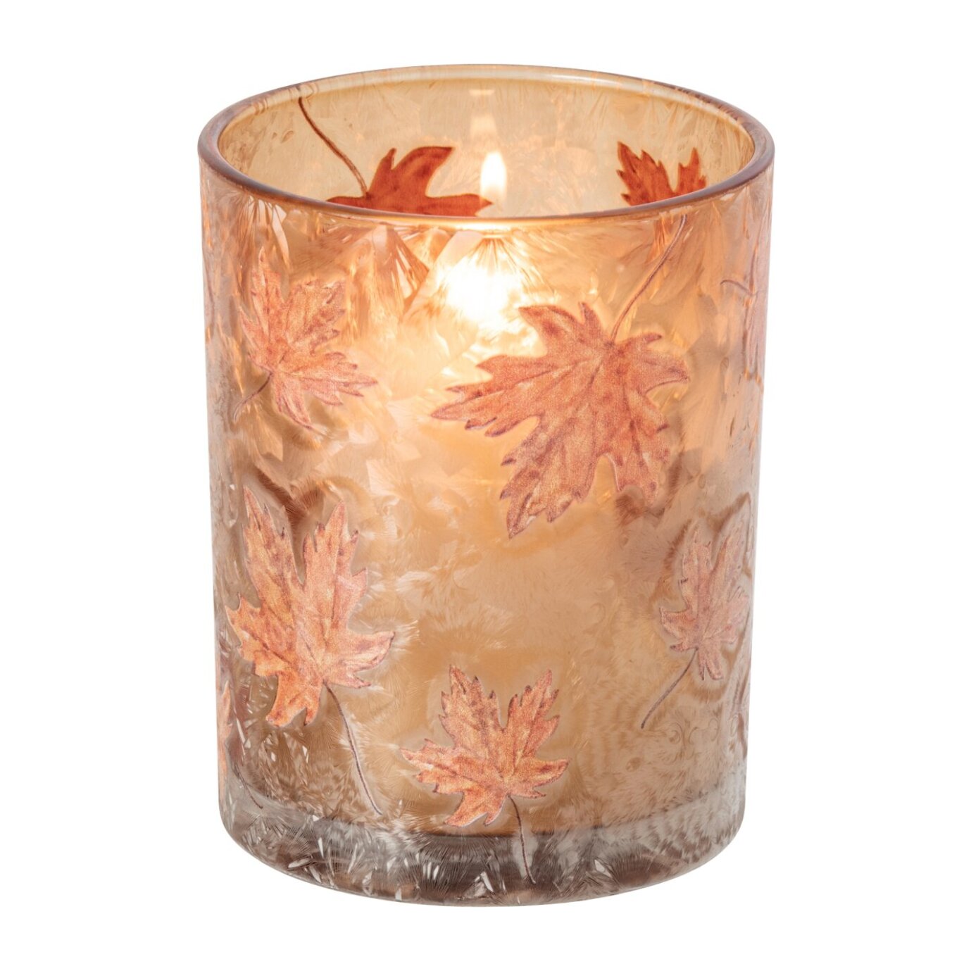 J-Line chandelier feuilles - verre - abricot/terracotta - medium - set de 2