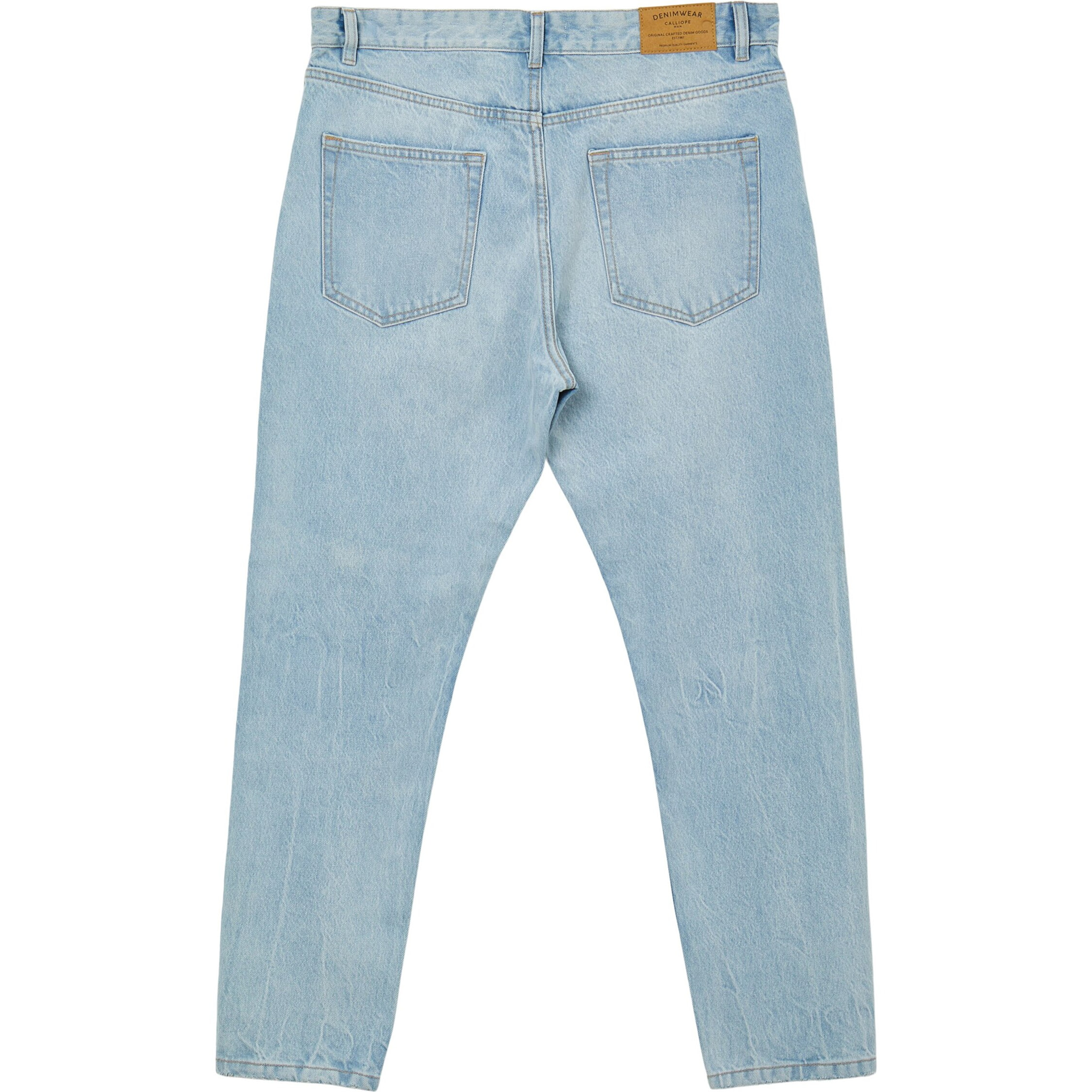 Jeans cropped effetto slavato