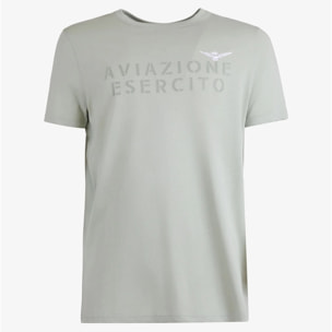 T-shirt Esercito verde in cotone uomo