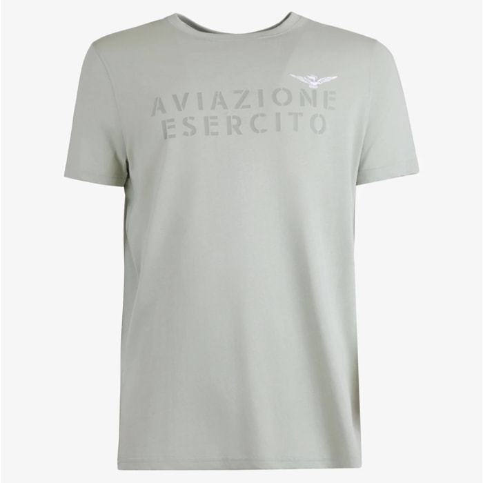 T-shirt Esercito verde in cotone uomo