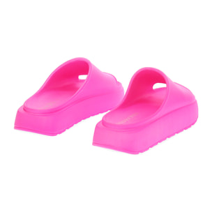 Sandalias de playa fucsias en PVC