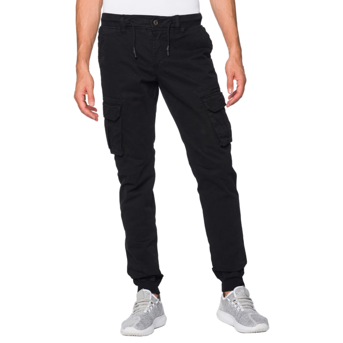 Pantalone cargo Hot Buttered Arborek Nero