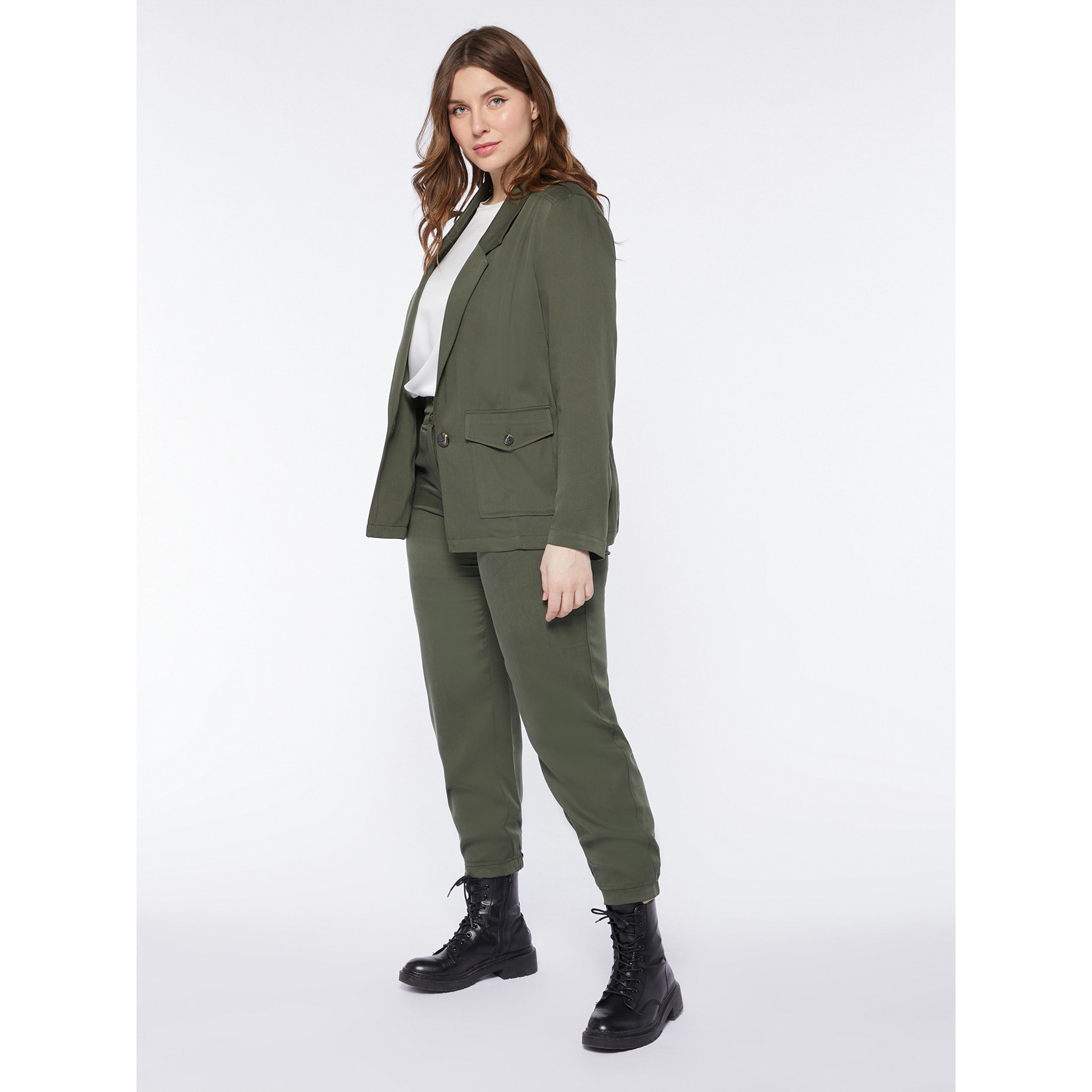 Fiorella Rubino - Pantalones de corte zanahoria - Verde