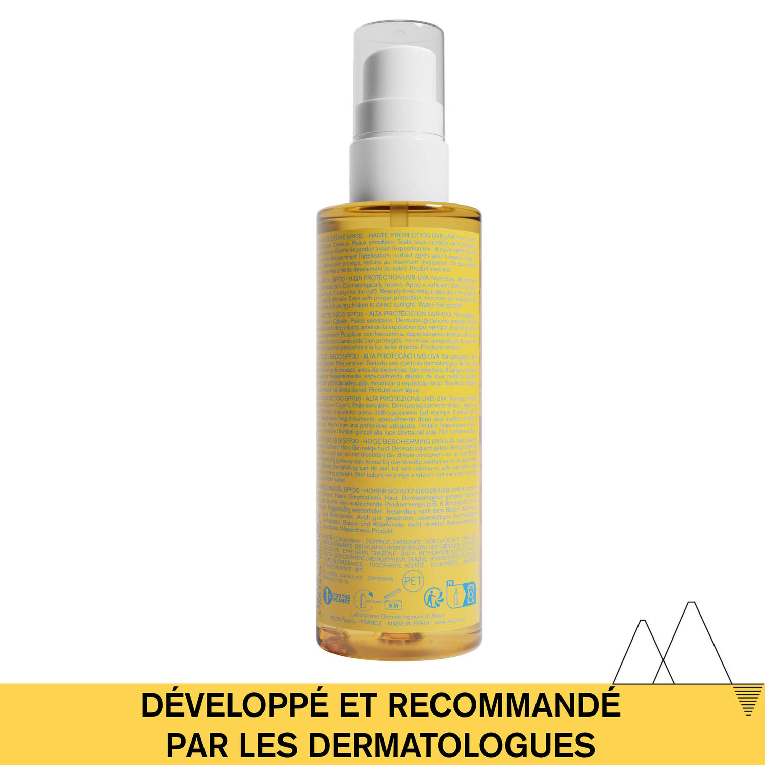 Bariesun SPF30 - Huile Sèche est Soin solaire pour le corps et les cheveux 200 ml