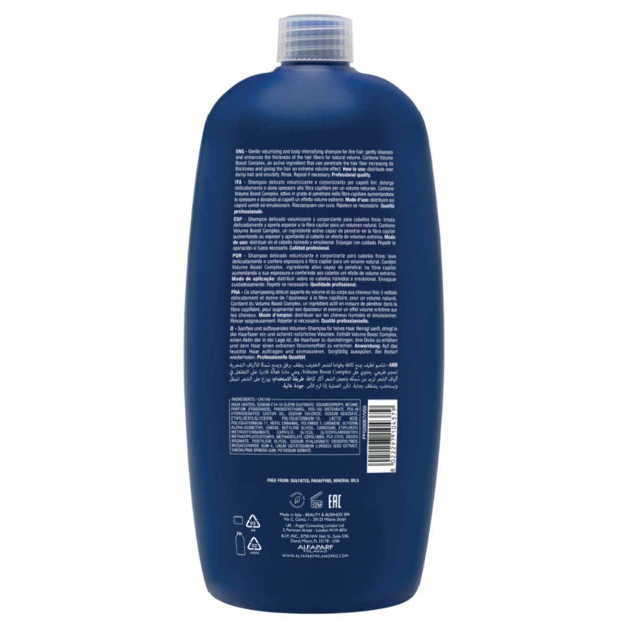 ALFAPARF MILANO Semi Di Lino Volumizing Low Shampoo 1000ml