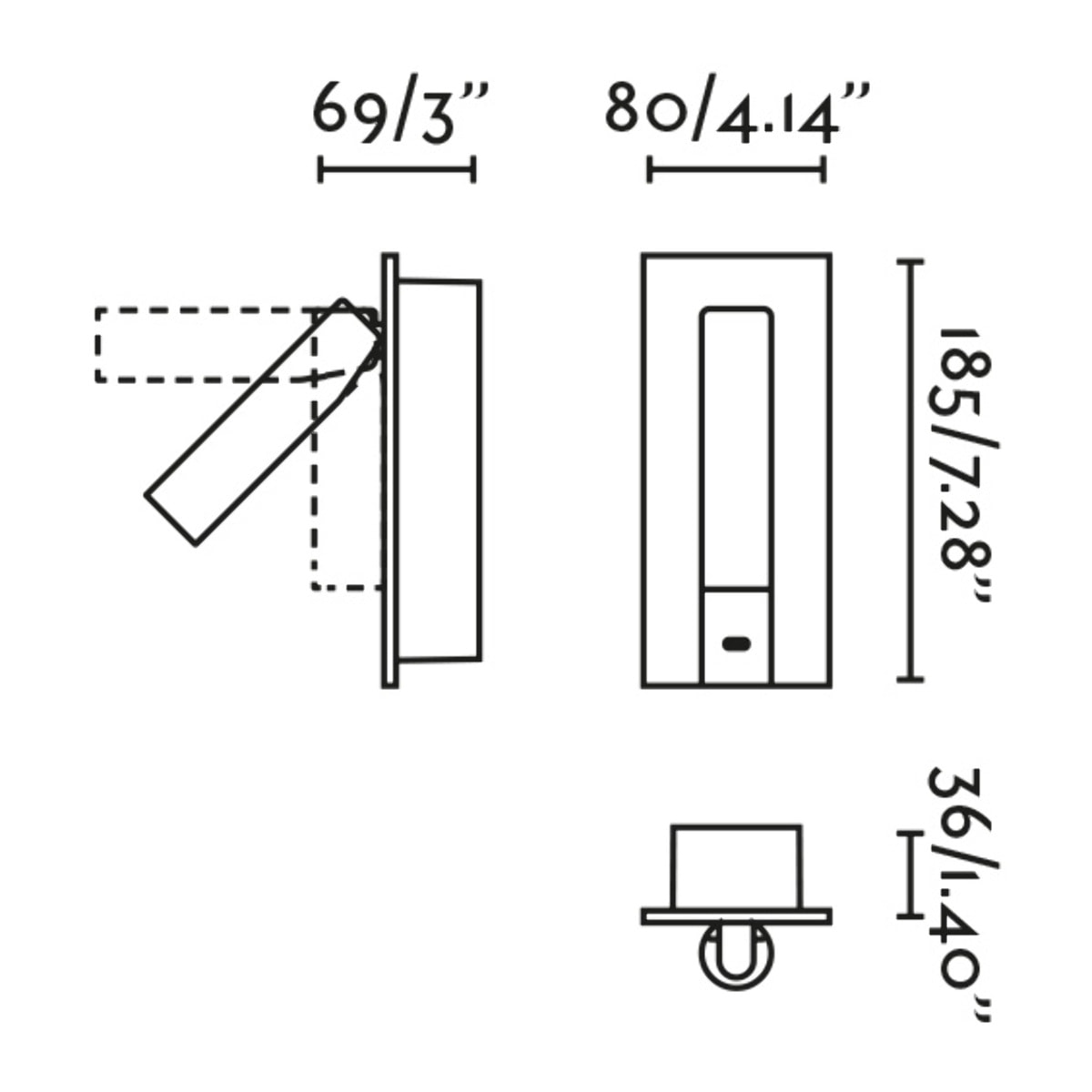 GABO LECTOR BRONCE LED 4W 2700K