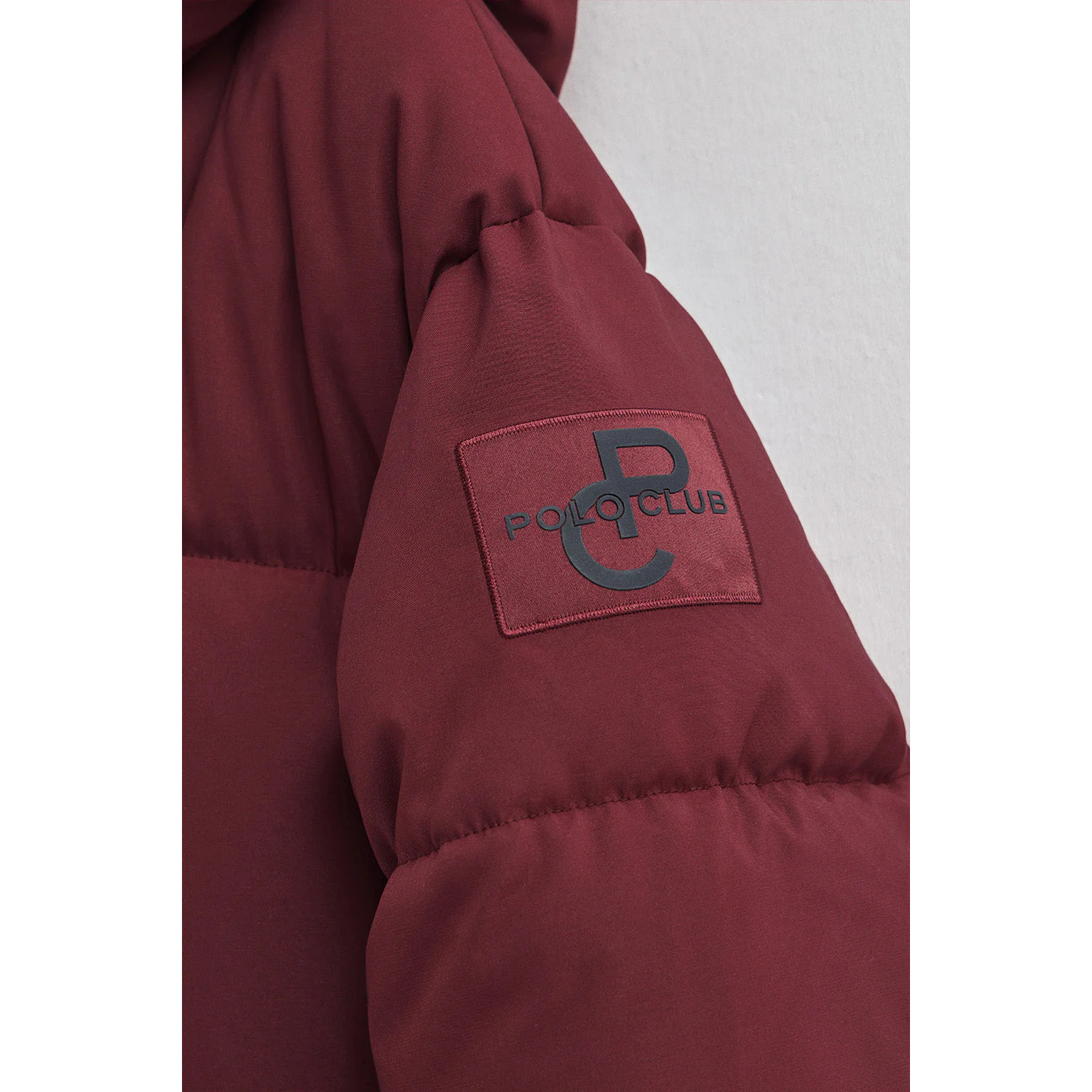 Abrigo Guada Long granate con logo Polo Club