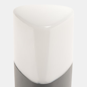 Forlight Baliza Exterior IP44 Mandela 300mm E27 15W - Iluminación Cálida y Segura para Jardines y Caminos, Diseño Aluminio Gris Urbano, Compatible con LED, Resistente a Impactos y Salpicaduras